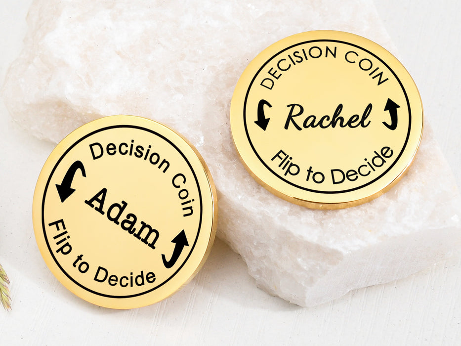 Personalized Stainless Steel Decision Coin