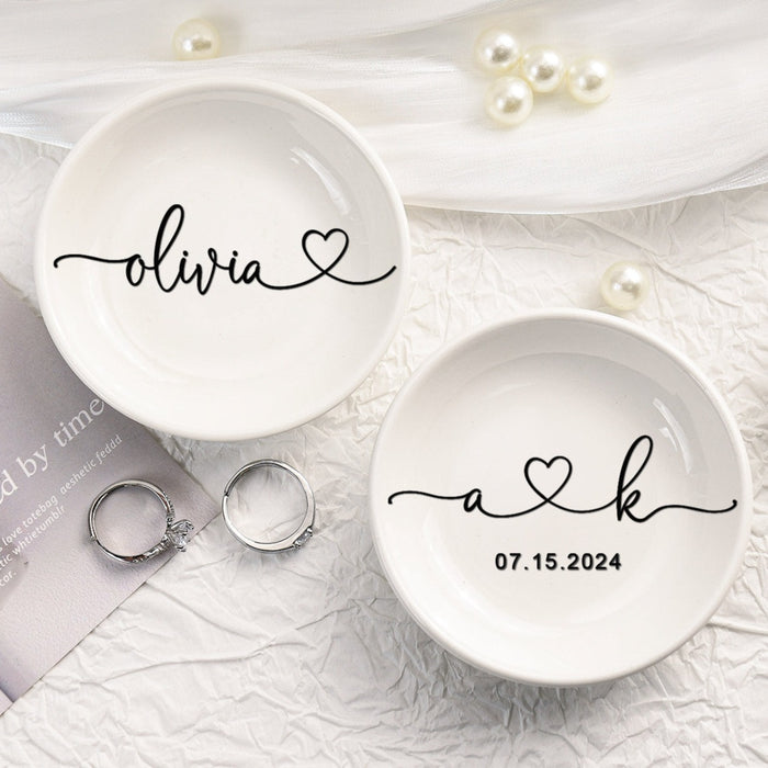 Personalized Jewelry Dish, Bridesmaid Gift