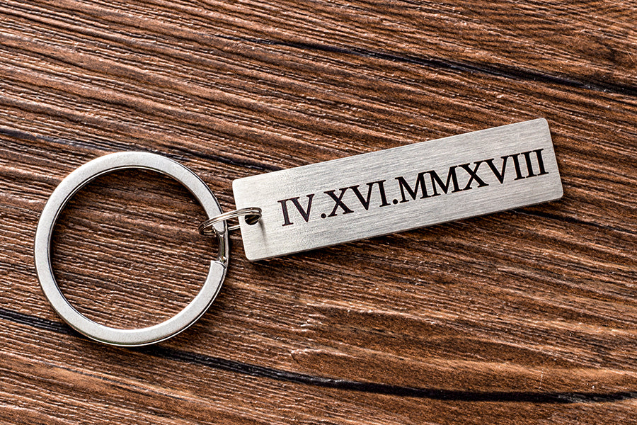 Stainless Steel Drive Safe Keychain, Personalized Gifts for Him