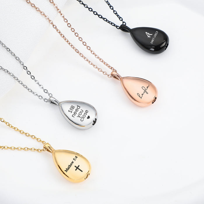 Personalized Urn Necklace for Human and Pet Ashes