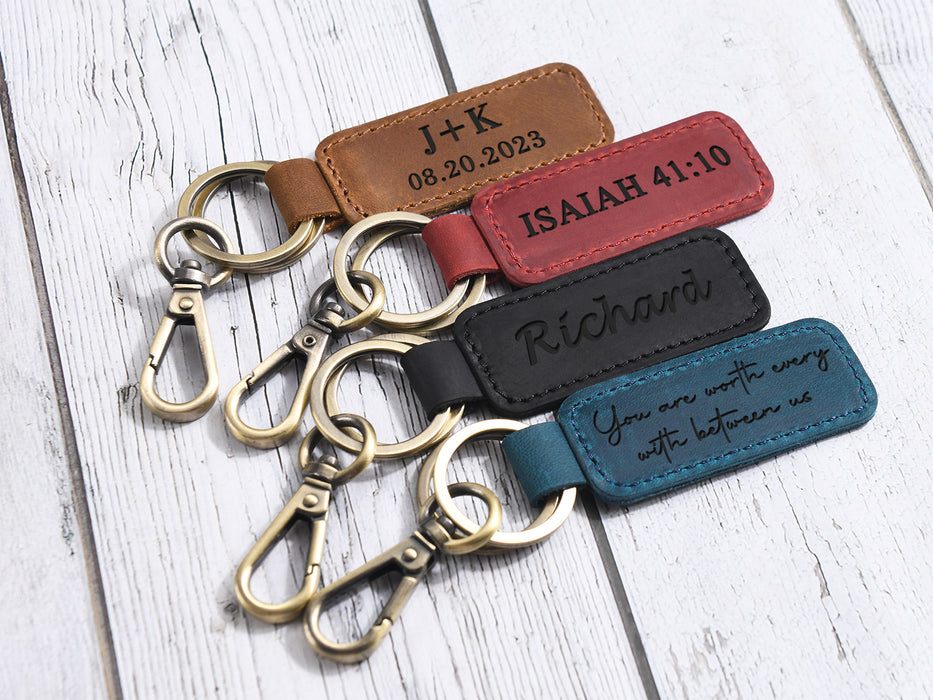 3rd Anniversary Gift for Husband - Personalized Coordinates Keychain