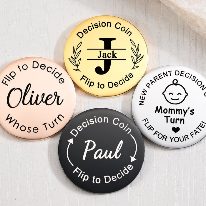 Personalized Stainless Steel Decision Coin