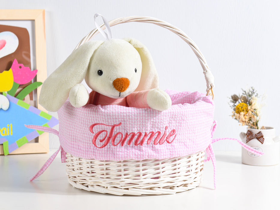 Personalized Easter Basket Liner With Embroidery Name