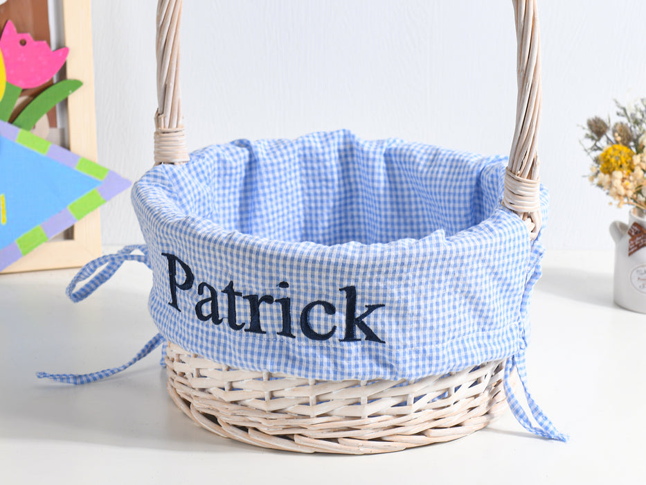 Personalized Easter Basket Liner With Embroidery Name