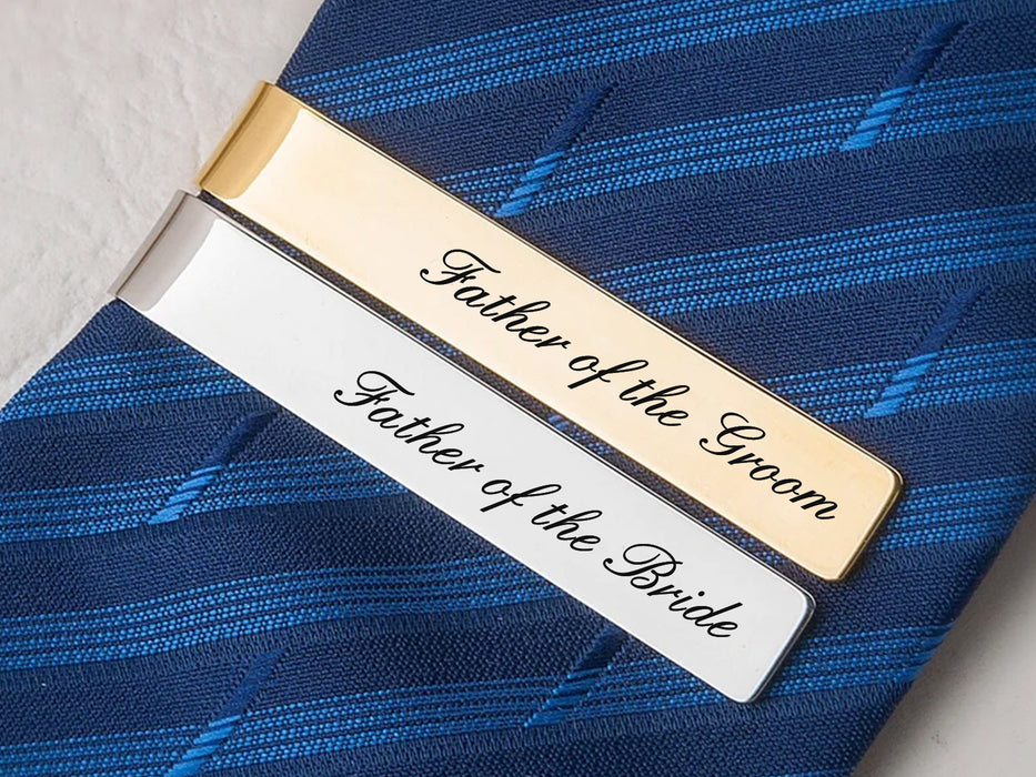 Personalized Tie Clip Set for Groomsmen