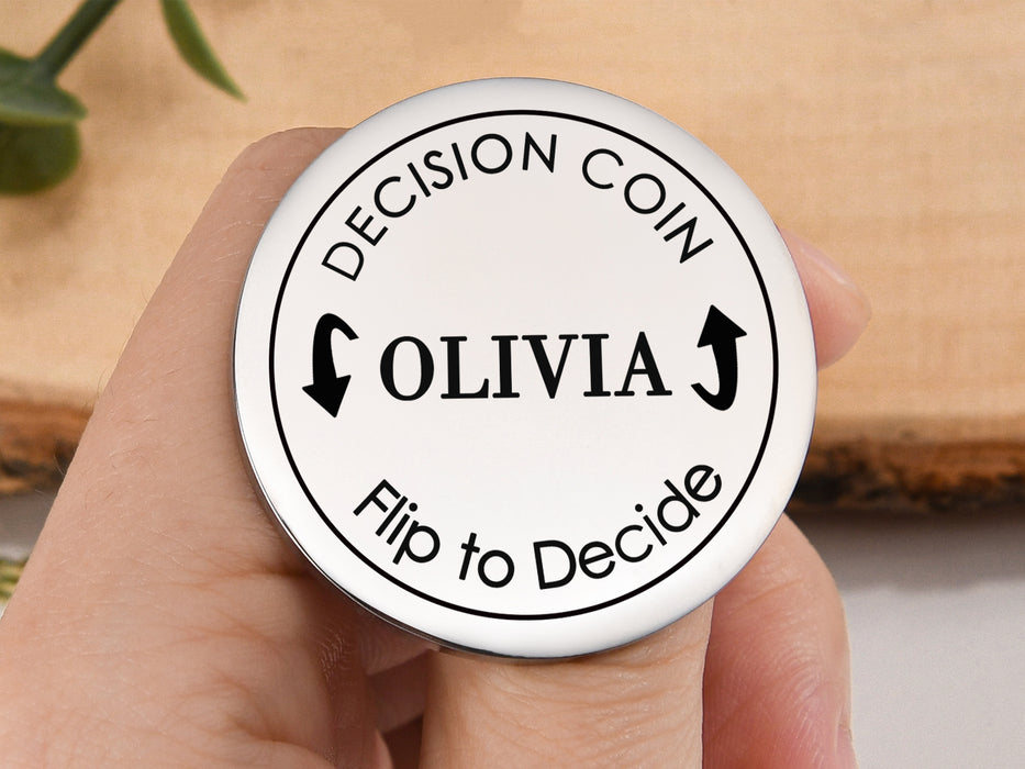 Personalized Stainless Steel Decision Coin