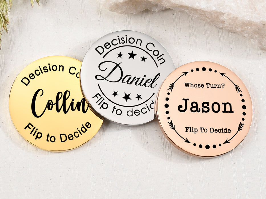 Personalized Stainless Steel Decision Coin