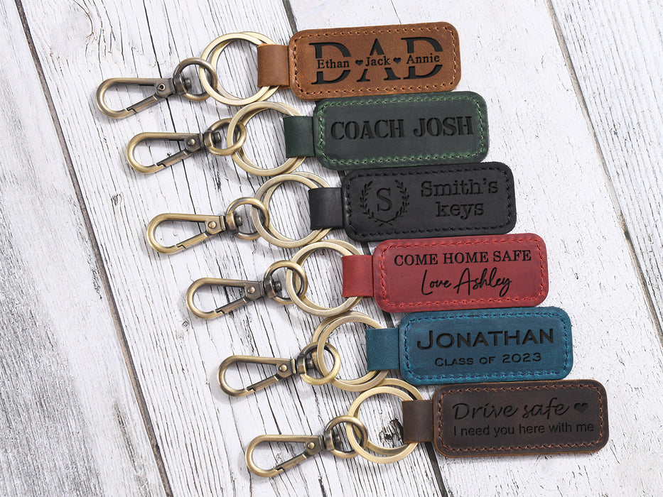 3rd Anniversary Gift for Husband - Personalized Coordinates Keychain