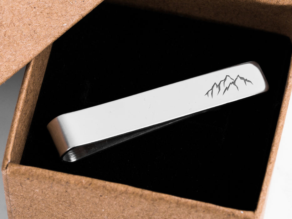 Personalized Tie Clip Set for Groomsmen