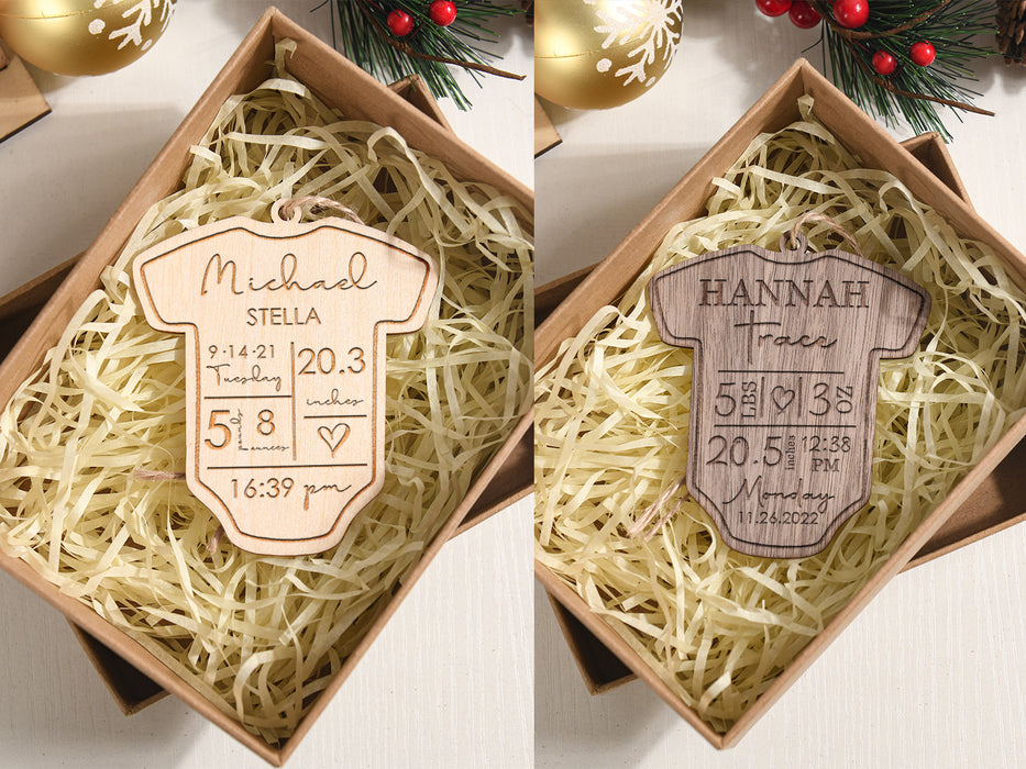 Baby’s First Christmas Ornament, Personalized New Baby Christmas Gift