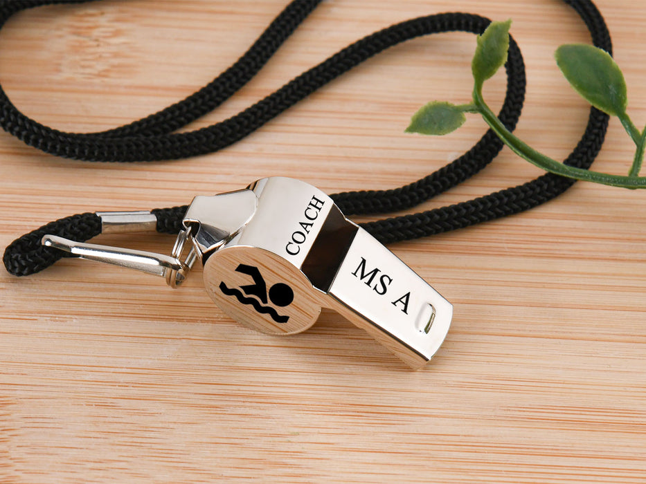 Sports Gift for Him,Stainless Steel Personalized Coach Whistle