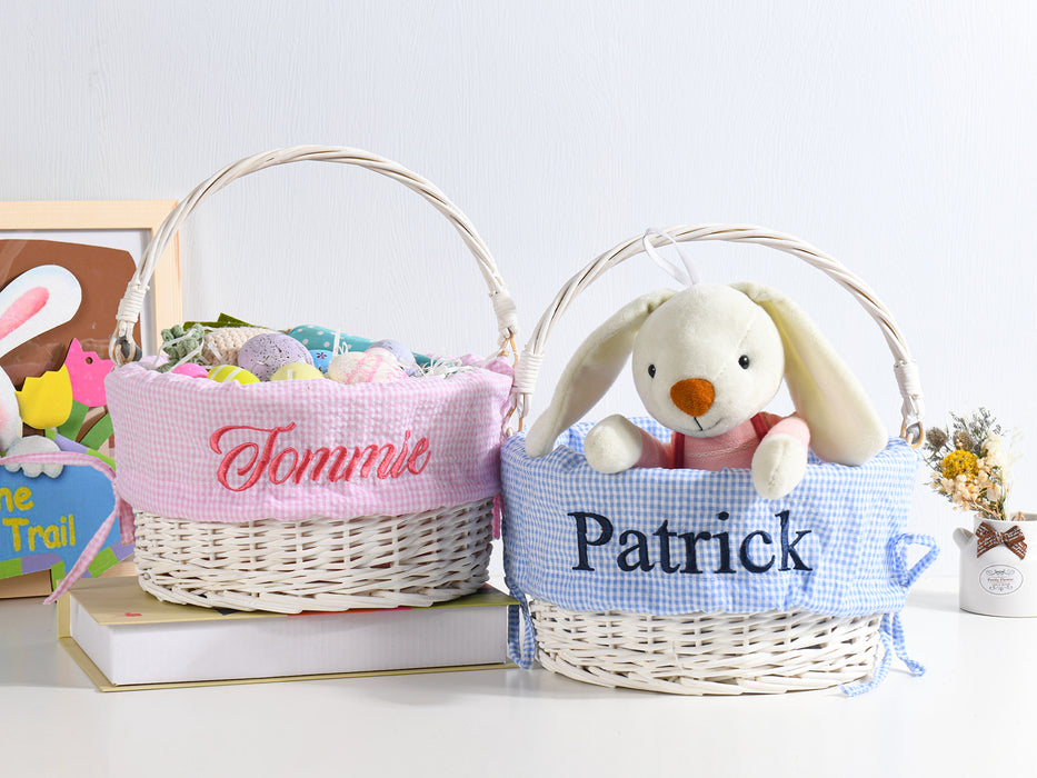 Personalized Easter Basket Liner With Embroidery Name