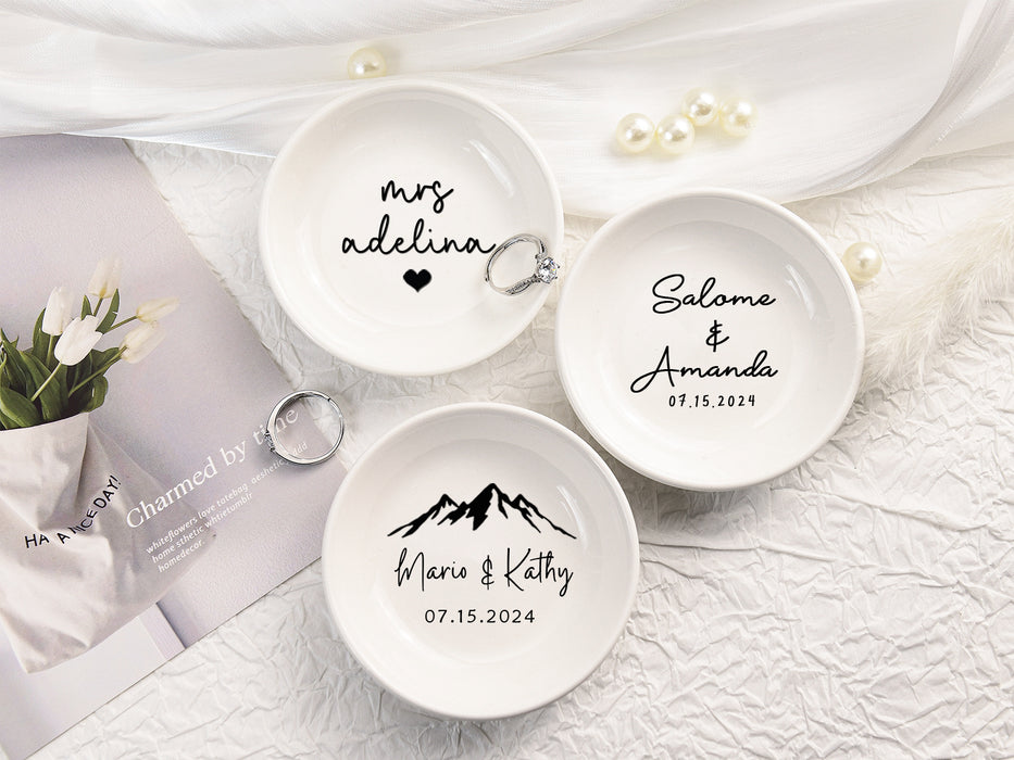 Personalized Jewelry Dish, Bridesmaid Gift