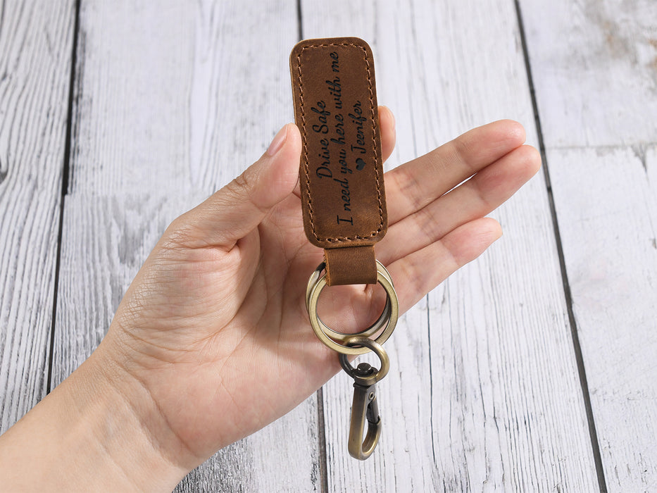 3rd Anniversary Gift for Husband - Personalized Coordinates Keychain