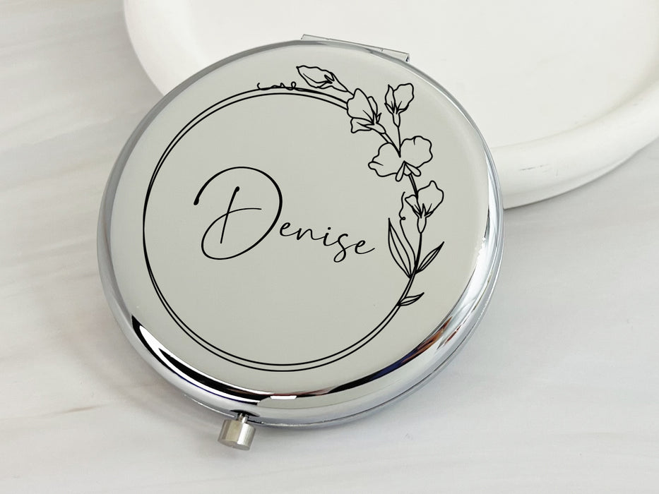 Personalized Pocket Mirror Gift for Mom from Daughter