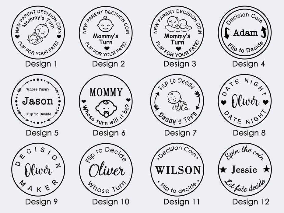 Personalized Stainless Steel Decision Coin