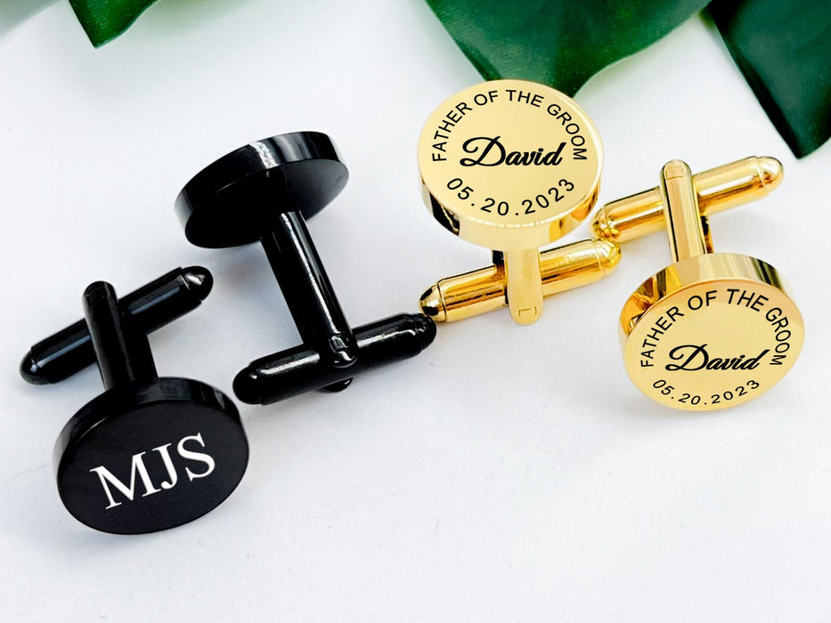 Custom Cufflinks for Him Handwriting Cufflinks Personalized Wedding Cufflinks Engraved Mens Cufflinks Groomsmen Gift Father's Day Gift