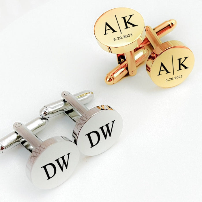 Custom Cufflinks for Him Handwriting Cufflinks Personalized Wedding Cufflinks Engraved Mens Cufflinks Groomsmen Gift Father's Day Gift