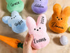 Personalized Easter Peeps,Easter Bunny Plush Peep,Easter Basket Filler,Easter Bunny with Name,Personalized Easter Gift for Kids Boy Girl